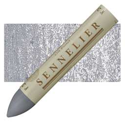 Sennelier Oil Pastel Grand - Medium Gray oil pastel and swatch