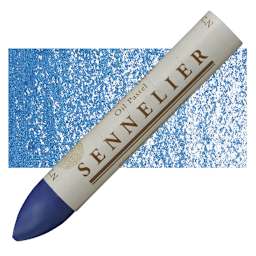 Sennelier Oil Pastel Grand - Midnight Blue oil pastel and swatch
