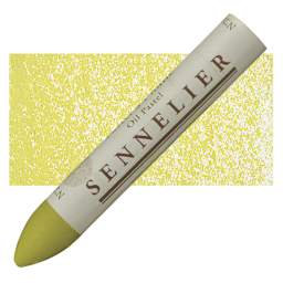 Sennelier Oil Pastel Grand - Moss Green oil pastel and swatch