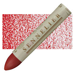 Sennelier Oil Pastel Grand - Permanent Intense Red oil pastel and swatch