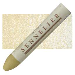 Sennelier Oil Pastel Grand - Titanium Buff oil pastel and swatch