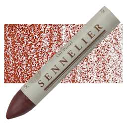 Sennelier Oil Pastel Grand - Venetian Red oil pastel and swatch