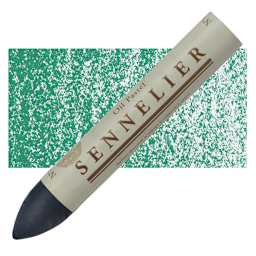 Sennelier Oil Pastel Grand - Viridian Green oil pastel and swatch