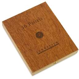 Sennelier Oil Pastel Set - Plein Air Set, Wood Box, Set of 36 (front of box)