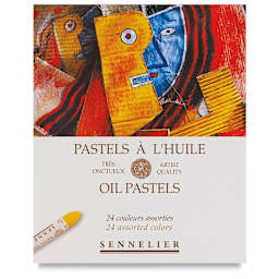 Sennelier Oil Pastel Set - Universal Colors, Set of 24, front of the packaging