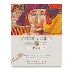 Sennelier Oil Pastel Set - Portrait Colors, Set of 24 (front of package)