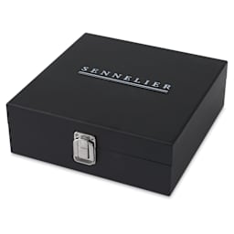 Sennelier Oil Pastels - Wood Box Set of 24, box closed