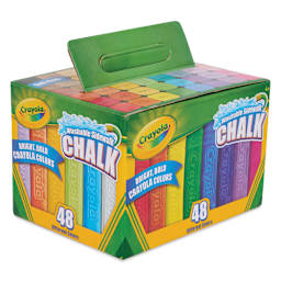 Crayola Washable Sidewalk Chalk - Assorted Colors, Set of 48