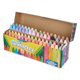 Crayola Washable Sidewalk Chalk - Assorted Colors, Set of 64, open