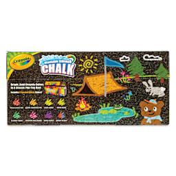 Crayola Washable Sidewalk Chalk - Assorted Colors, Set of 64, back of package