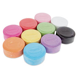 Crayola Washable Sidewalk Super Chalk - Puck Chalk, Set of 10 laid out