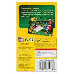 Crayola Crayons - Set of 48, back of the packaging