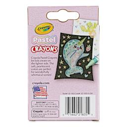 Crayola Regular Crayon Set - Set of 24, Pastel, back of set