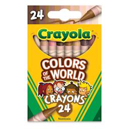 Crayola Crayons - Colors of the World, Set of 24, front of the packaging