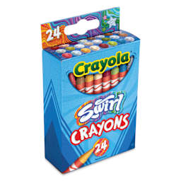 Crayola Swirl Crayons - Set of 24, front of the packaging