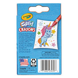 Crayola Swirl Crayons - Set of 24, back of the packaging