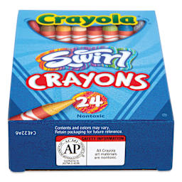 Crayola Swirl Crayons - Set of 24, bottom of the pack shown