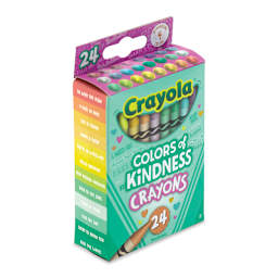 Crayola Crayons - Colors of Kindness, Set of 24 (side view)