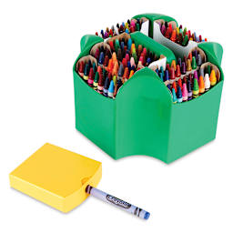 Crayola Crayons - Ultimate Collection, Set of 152, contents laid out
