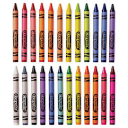 Crayola Crayons - Classpack of 576, crayons laid out
