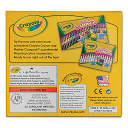 Crayola Crayons - Purple, Box of 12, back of the packaging