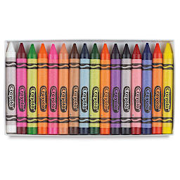 Crayola Large Crayons - Assorted Colors, Set of 16, contents shown