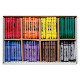 Prang Large Crayons - Master Pack, Pkg of 400, crayons shown inside the box
