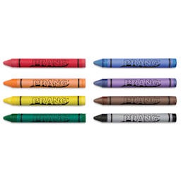 Prang Large Crayons - Master Pack, Pkg of 400, 8 single crayons in various colors