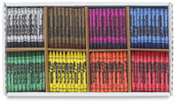 Prang Crayons - Pkg of 800, colors shown