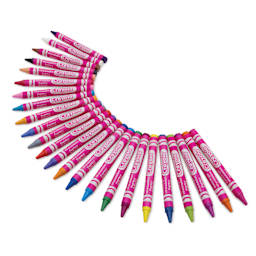 Crayola Construction Paper Crayons - Bold and Bright Colors, Set of 24, contents