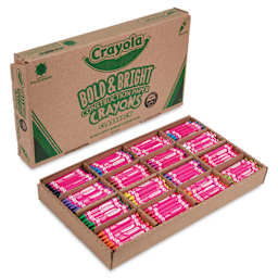 Crayola Construction Paper Crayons Classpack - Bold and Bright, Set of 400, 16 Colors