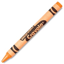 Crayola Ultra-Clean Washable Crayons - Single peach crayon shown at angle
