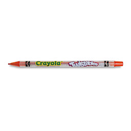 Crayola Twistables Colored Pencils - Single Orange Pencil shown horizontally