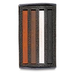 Conté à Paris Sketching Pastel Carrés Matchbox Box of 4, Assorted Sketching Colors. Inside package.