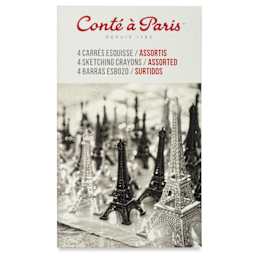 Conté à Paris Sketching Pastel Carrés - Sketching Colors, Matchbox Set, Set of 4