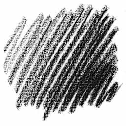 Conté à Paris Sketching Pastel Carré - Pierre Noire, B, scribble swatch