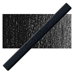 Conté à Paris Sketching Pastel Carré - Pierre Noire, B, Single Crayon and swatch
