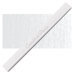 Conté à Paris Sketching Pastel Carré - White, B, Single Crayon and swatch