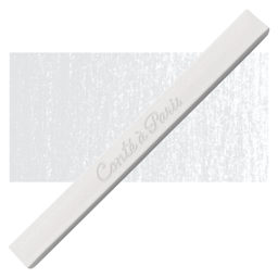 Conté à Paris Sketching Pastel Carré - White, 2B, Single crayon and swatch