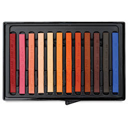 Conté à Paris Colour Pastel Carrés Set of 12, Portrait Colors. Inside package