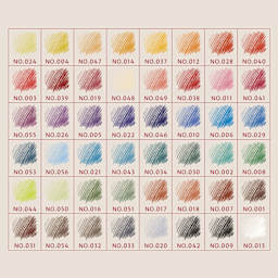 Conté à Paris Colour Pastel Carrés - Set of 48, Wood Box, Assorted Colors swatches