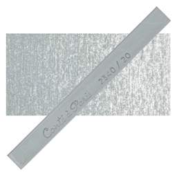 Conté à Paris Colour Pastel Carré - Light Grey 20, Single Carré and swatch