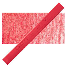 Conté à Paris Colour Pastel Carré - Vermilion 03, Single Carré and swatch