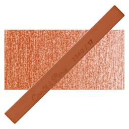 Conté à Paris Colour Pastel Carré - Yellow Ochre 17, Single Carré and swatch