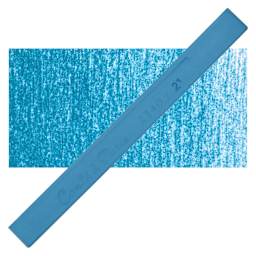 Conté à Paris Colour Pastel Carré - Green Blue 21, Single Carré and swatch