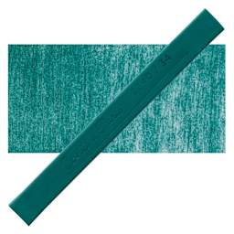 Conté à Paris Colour Pastel Carré - Viridian Hue 34, Single Carré and swatch