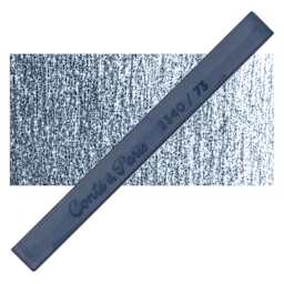 Conté à Paris Colour Pastel Carré - Cold Green 73, Single Carré and swatch