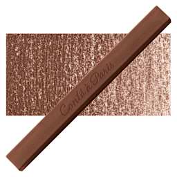 Conté à Paris Sketching Pastel Carré - Bistre, Single Crayon and swatch