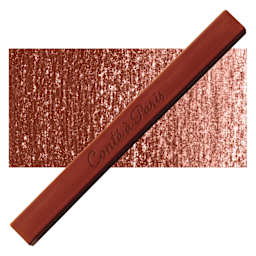 Conté à Paris Sketching Pastel Carré - Sanguine Natural, Single Crayon and swatch