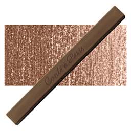 Conté à Paris Sketching Pastel Carré - Sanguine Medicis, Single Crayon and swatch